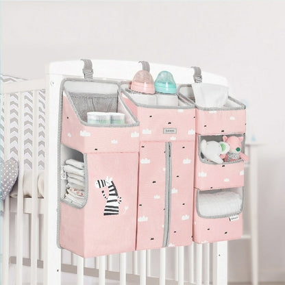 Nursery 3-in-1 Baby Crib Organizer with Insulated Pockets