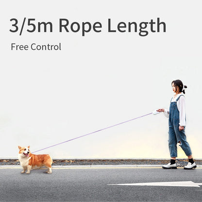 Automatic Retractable Lighted Dog Leash