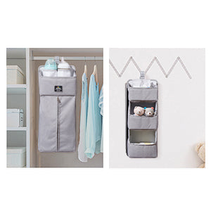 Nursery 3-in-1 Baby Crib Organizer with Insulated Pockets